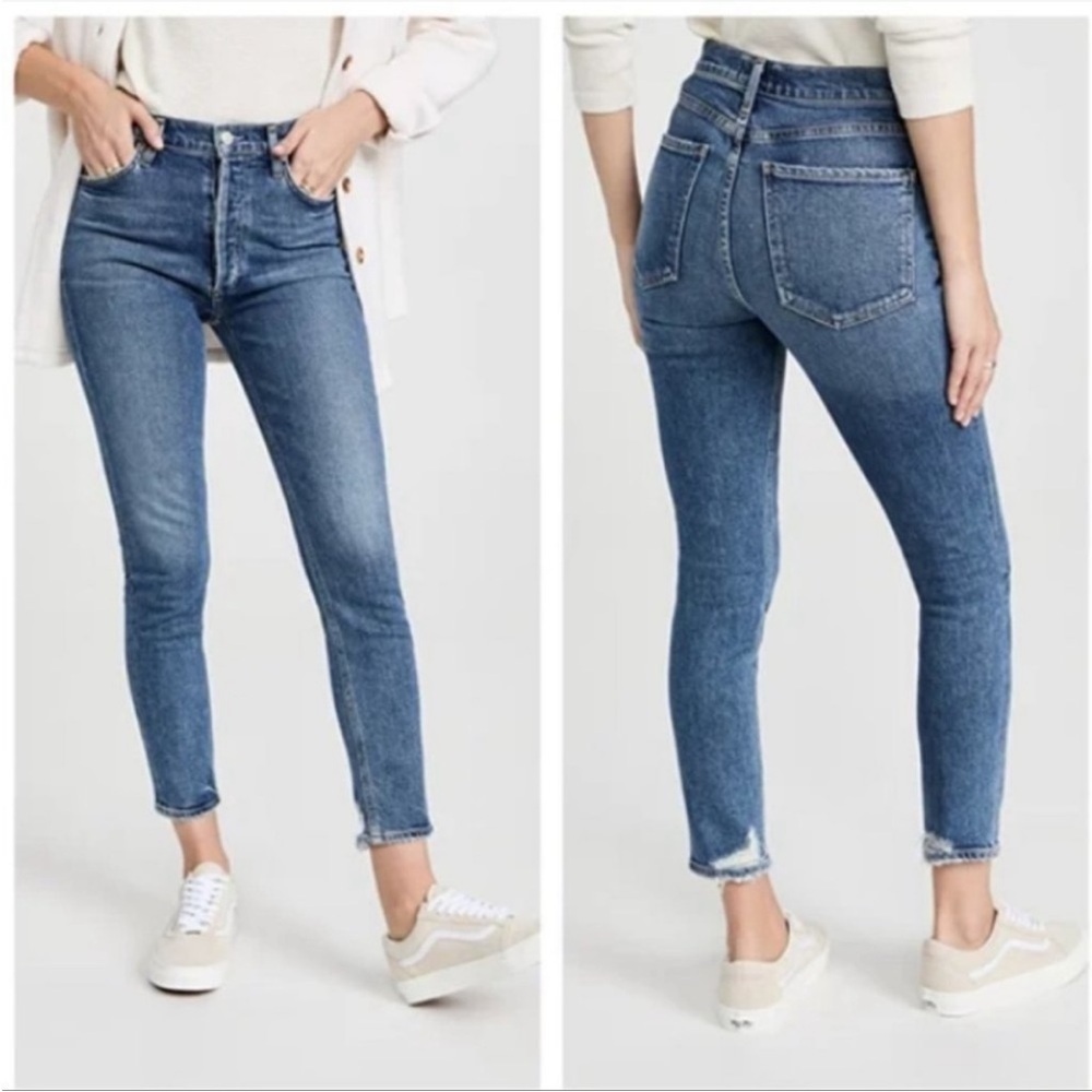 Agolde Nico High Rise Slim Jeans in Betray